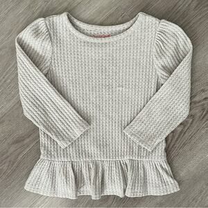 Cat & Jack - Solid Cozy Waffle Long Sleeve T-Shirt